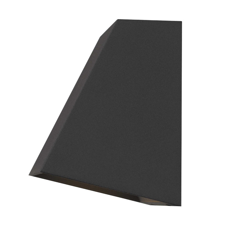 Alteck Lighting AW0026-3CCT-W Fillet 1-lt 6" LED Outdoor Wall Sconce, 3CCT Selectable