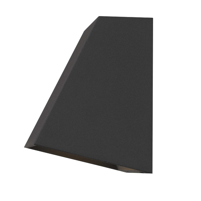 Alteck Lighting AW0026-3CCT-W Fillet 1-lt 6" LED Outdoor Wall Sconce, 3CCT Selectable