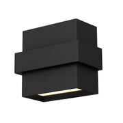 Alteck Lighting AW0027-3CCT-W Summit 1-lt 6" LED Outdoor Wall Sconce, 3CCT Selectable