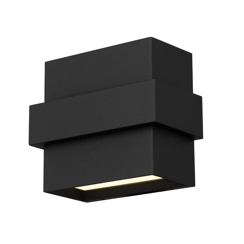 Alteck Lighting AW0027-3CCT-W Summit 1-lt 6" LED Outdoor Wall Sconce, 3CCT Selectable