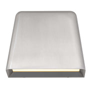 Alteck Lighting AW0031-3CCT-W Bull 1-lt 6" LED Outdoor Wall Sconce, 3CCT Selectable - Brushed Aluminum