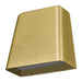 Alteck Lighting AW0031-3CCT-W Bull 1-lt 6" LED Outdoor Wall Sconce, 3CCT Selectable - Brushed Brass