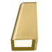 Alteck Lighting AW0031-3CCT-W Bull 1-lt 6" LED Outdoor Wall Sconce, 3CCT Selectable - Brushed Brass