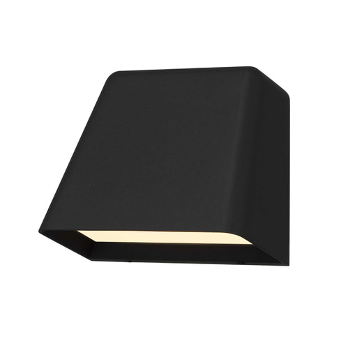 Alteck Lighting AW0031-3CCT-W Bull 1-lt 6" LED Outdoor Wall Sconce, 3CCT Selectable - Sand Black