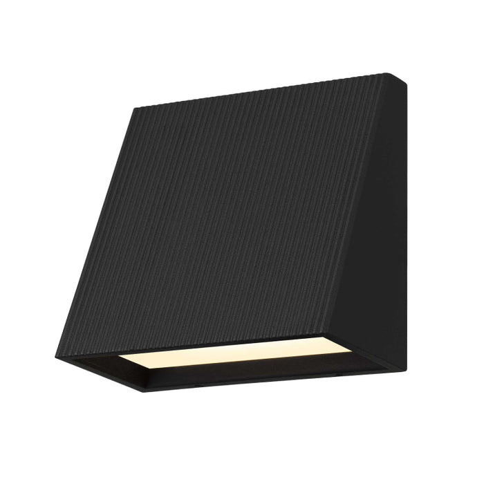 Alteck Lighting AW0029-3CCT-W Slope 1-lt 5" LED Outdoor Wall Sconce, 3CCT Selectable