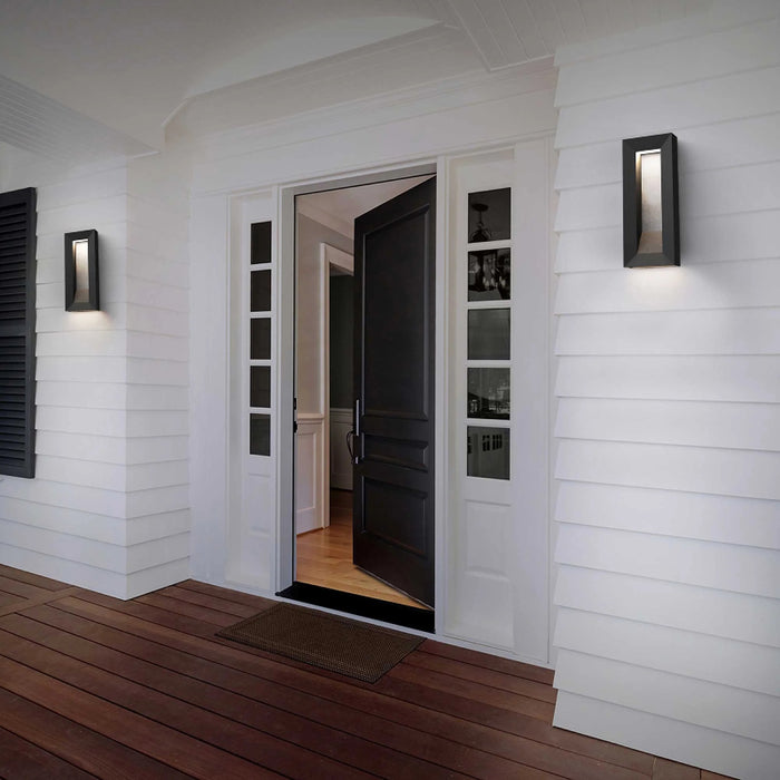 Alteck Lighting AW0035-3CCT-W Paletto 1-lt 28" Tall LED Outdoor Wall Sconce, 3CCT Selectable