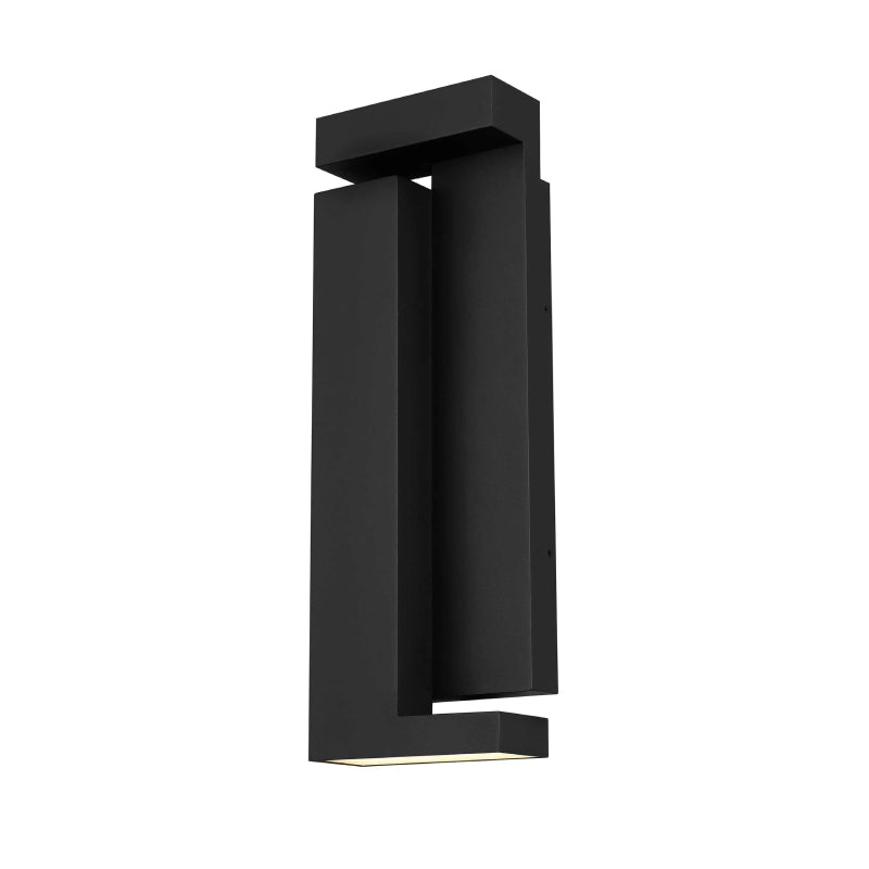 Alteck Lighting AW0037-3CCT-W Dance 1-lt 18" Tall LED Outdoor Wall Sconce, 3CCT Selectable