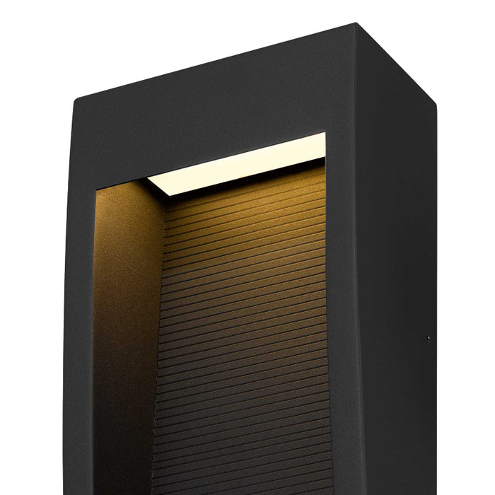 Alteck Lighting AW0039-3CCT-W Taper 1-lt 16" Tall LED Outdoor Wall Sconce, 3CCT Selectable