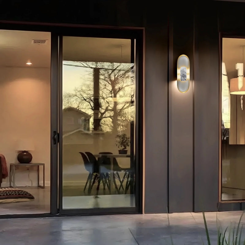 Alteck Lighting AW0042-3CCT-W Marilyn 1-lt 20" Tall LED Outdoor Wall Sconce, 3CCT Selectable - Brushed Aluminum