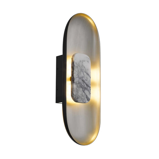 Alteck Lighting AW0042-3CCT-W Marilyn 1-lt 20" Tall LED Outdoor Wall Sconce, 3CCT Selectable - Brushed Aluminum