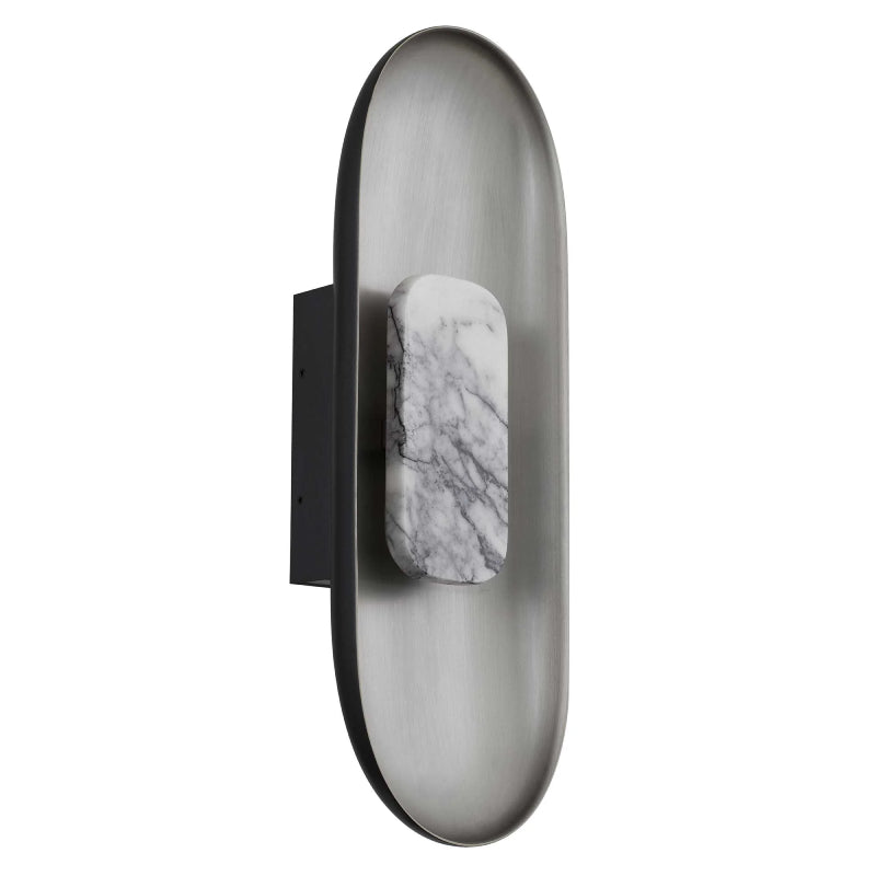 Alteck Lighting AW0042-3CCT-W Marilyn 1-lt 20" Tall LED Outdoor Wall Sconce, 3CCT Selectable - Brushed Aluminum