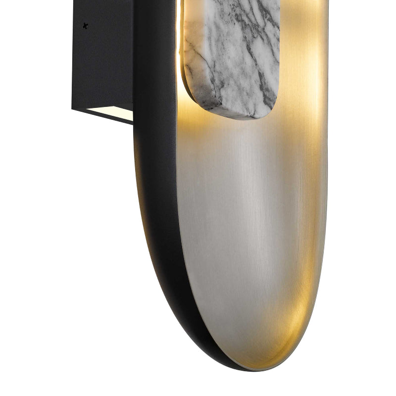 Alteck Lighting AW0042-3CCT-W Marilyn 1-lt 20" Tall LED Outdoor Wall Sconce, 3CCT Selectable - Brushed Aluminum