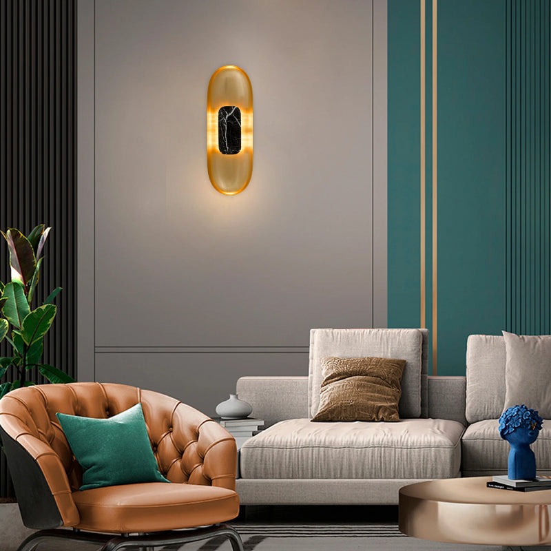 Alteck Lighting AW0042-3CCT-W Marilyn 1-lt 20" Tall LED Outdoor Wall Sconce, 3CCT Selectable - Brushed Brass