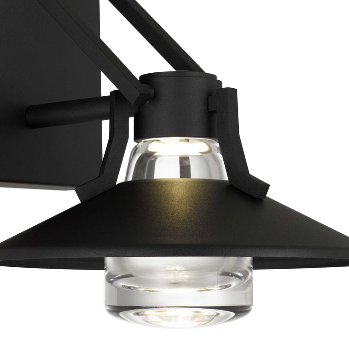 Alteck Lighting AW0043-3CCT-W Radiant 1-lt 9" Tall LED Outdoor Wall Sconce, 3CCT Selectable