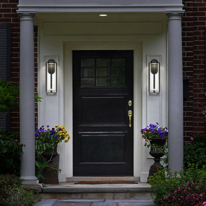Alteck Lighting AW0049-3CCT-W Clover 1-lt 21" Tall LED Outdoor Wall Sconce, 3CCT Selectable