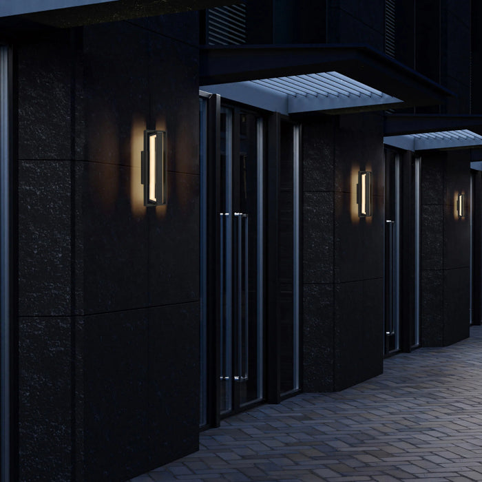 Alteck Lighting AW0053-30-W In & Out 1-lt 19" Tall LED Outdoor Wall Sconce