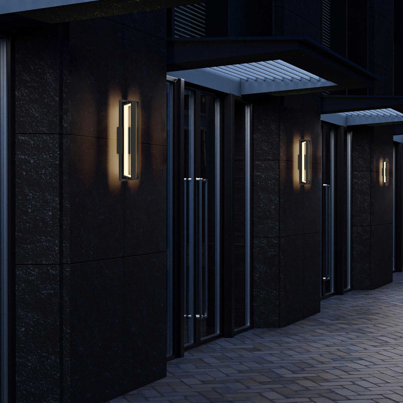 Alteck Lighting AW0054-30-W In & Out 1-lt 25" Tall LED Outdoor Wall Sconce