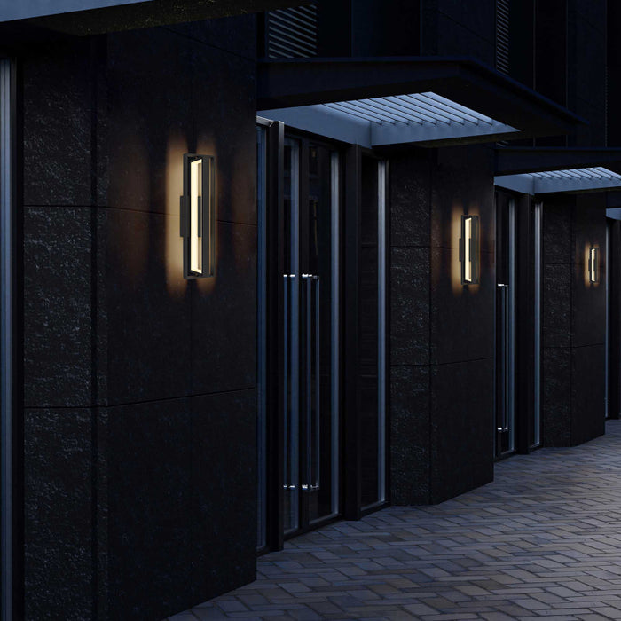 Alteck Lighting AW0054-30-W In & Out 1-lt 25" Tall LED Outdoor Wall Sconce