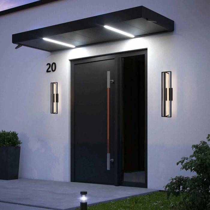 Alteck Lighting AW0055-30-W In & Out 1-lt 33" Tall LED Outdoor Wall Sconce