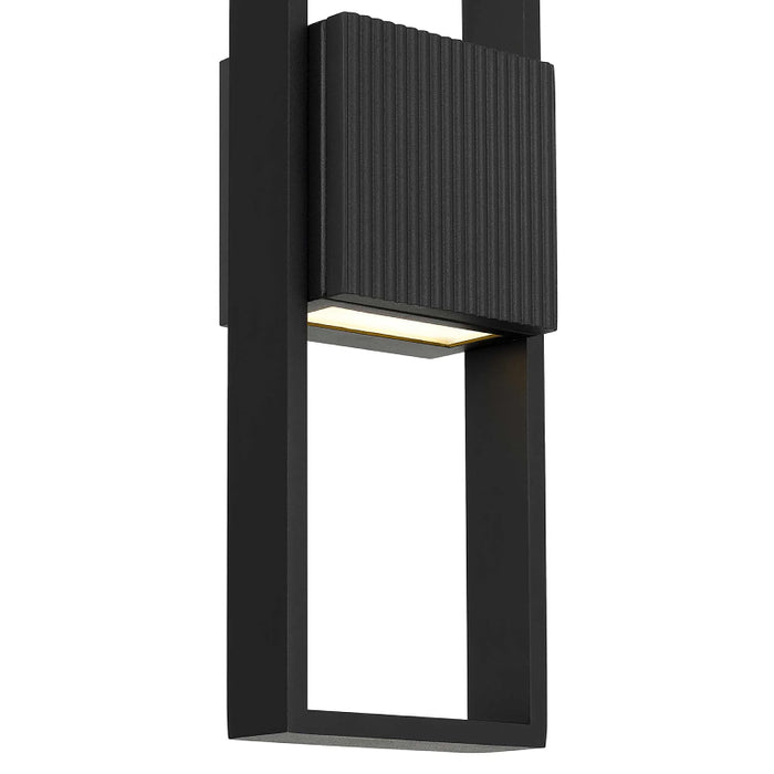 Alteck Lighting AW0056-3CCT-W Miami 1-lt 18" Tall LED Outdoor Wall Sconce, 3CCT Selectable