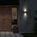Alteck Lighting AW0057-3CCT-W Miami 1-lt 24" Tall LED Outdoor Wall Sconce, 3CCT Selectable