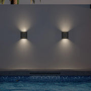 Alteck Lighting AW0059-3CCT-W Miami 1-lt 10" LED Outdoor Wall Sconce, 3CCT Selectable