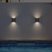 Alteck Lighting AW0059-3CCT-W Miami 1-lt 10" LED Outdoor Wall Sconce, 3CCT Selectable
