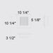 Alteck Lighting AW0059-3CCT-W Miami 1-lt 10" LED Outdoor Wall Sconce, 3CCT Selectable