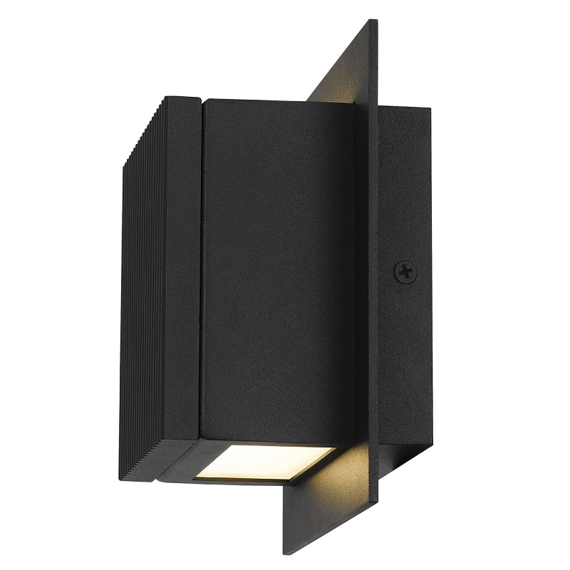 Alteck Lighting AW0061-3CCT-W Miami 1-lt 6" LED Outdoor Wall Sconce, 3CCT Selectable