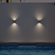 Alteck Lighting AW0061-3CCT-W Miami 1-lt 6" LED Outdoor Wall Sconce, 3CCT Selectable