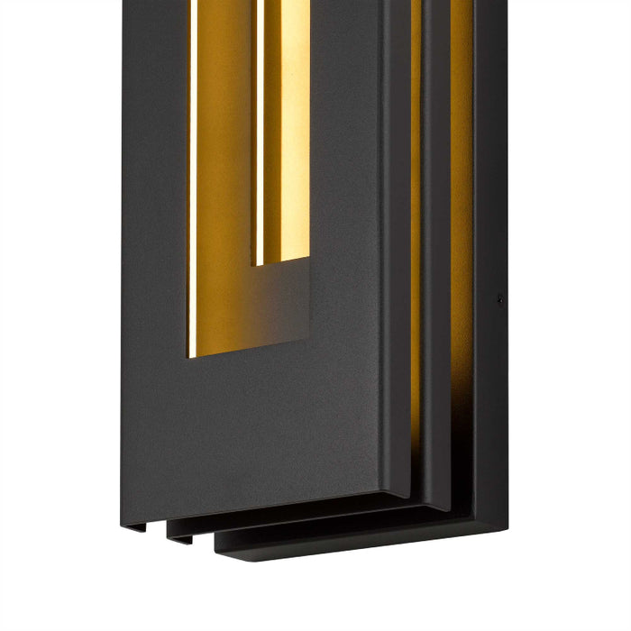 Alteck Lighting AW0079-3CCT-W Layer 1-lt 18" Tall LED Outdoor Wall Sconce, 3CCT Selectable