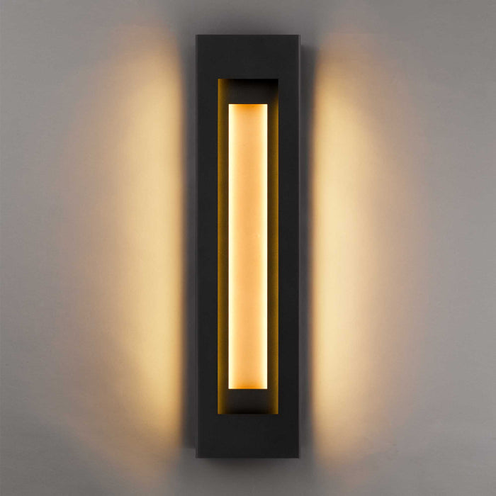 Alteck Lighting AW0081-3CCT-W Layer 1-lt 30" Tall LED Outdoor Wall Sconce, 3CCT Selectable