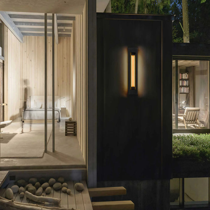 Alteck Lighting AW0081-3CCT-W Layer 1-lt 30" Tall LED Outdoor Wall Sconce, 3CCT Selectable