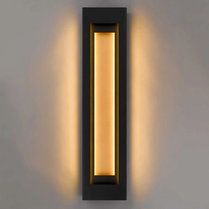 Alteck Lighting AW0082-3CCT-W Layer 1-lt 38" Tall LED Outdoor Wall Sconce, 3CCT Selectable