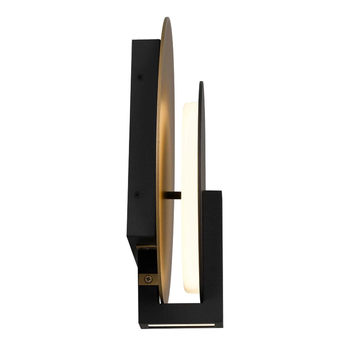 Alteck Lighting AW0089-3CCT-W Eclipse 1-lt 13" Tall LED Outdoor Wall Sconce, 3CCT Selectable
