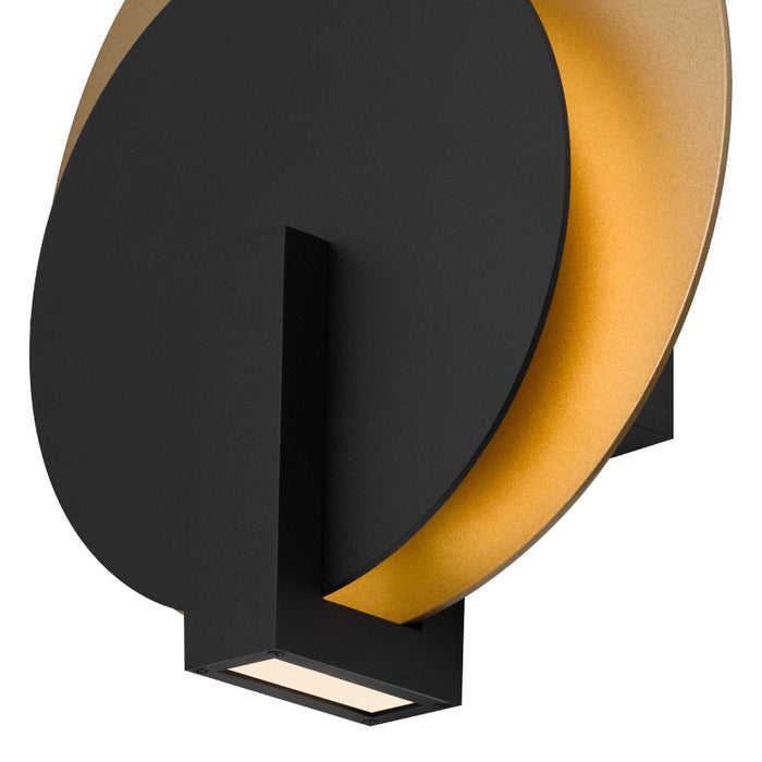 Alteck Lighting AW0089-3CCT-W Eclipse 1-lt 13" Tall LED Outdoor Wall Sconce, 3CCT Selectable