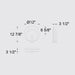 Alteck Lighting AW0089-3CCT-W Eclipse 1-lt 13" Tall LED Outdoor Wall Sconce, 3CCT Selectable
