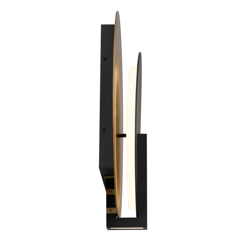 Alteck Lighting AW0090-3CCT-W Eclipse 1-lt 19" Tall LED Outdoor Wall Sconce, 3CCT Selectable