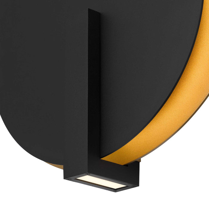 Alteck Lighting AW0090-3CCT-W Eclipse 1-lt 19" Tall LED Outdoor Wall Sconce, 3CCT Selectable