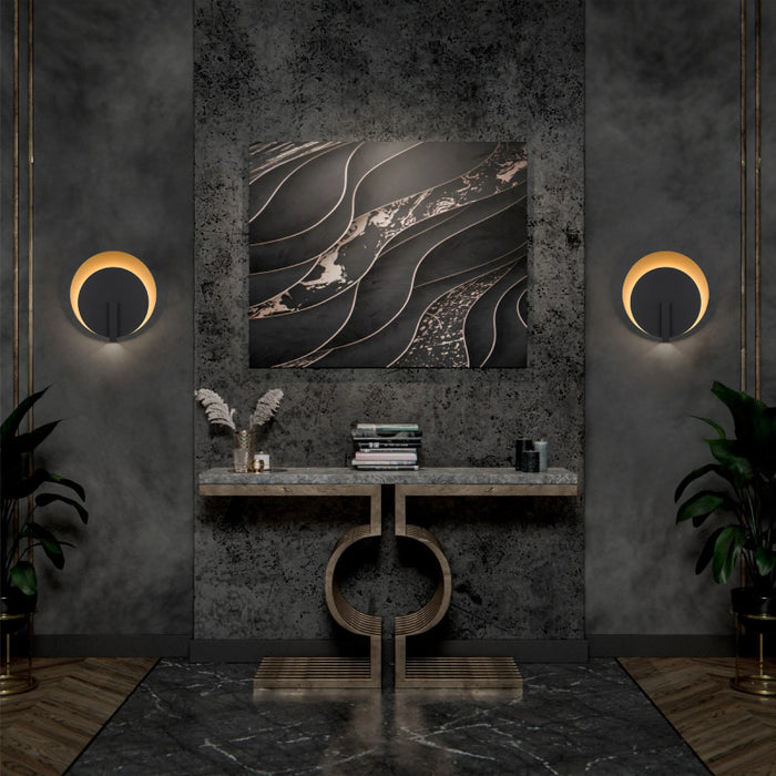 Alteck Lighting AW0090-3CCT-W Eclipse 1-lt 19" Tall LED Outdoor Wall Sconce, 3CCT Selectable