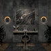 Alteck Lighting AW0090-3CCT-W Eclipse 1-lt 19" Tall LED Outdoor Wall Sconce, 3CCT Selectable