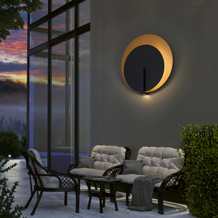 Alteck Lighting AW0091-3CCT-W Eclipse 1-lt 25" Tall LED Outdoor Wall Sconce, 3CCT Selectable