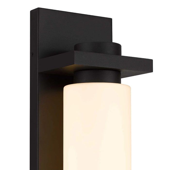 Alteck Lighting AW0094-3CCT-W Kast 1-lt 19" Tall LED Outdoor Wall Sconce, 3CCT Selectable