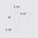 Alteck Lighting AW0094-3CCT-W Kast 1-lt 19" Tall LED Outdoor Wall Sconce, 3CCT Selectable