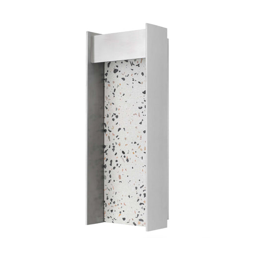 Alteck Lighting AW0095-3CCT-W Terrazzo 1-lt 14" Tall LED Outdoor Wall Sconce, 3CCT Selectable