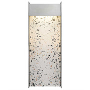 Alteck Lighting AW0095-3CCT-W Terrazzo 1-lt 14" Tall LED Outdoor Wall Sconce, 3CCT Selectable