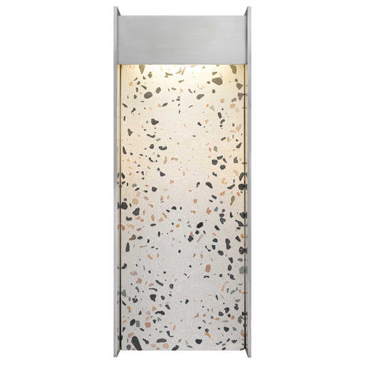Alteck Lighting AW0095-3CCT-W Terrazzo 1-lt 14" Tall LED Outdoor Wall Sconce, 3CCT Selectable