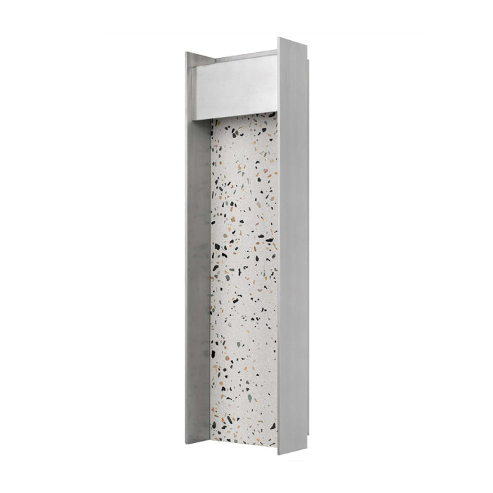 Alteck Lighting AW0096-3CCT-W Terrazzo 1-lt 20" Tall LED Outdoor Wall Sconce, 3CCT Selectable