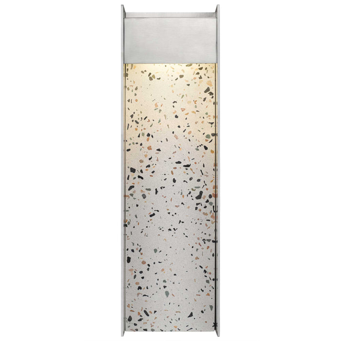 Alteck Lighting AW0096-3CCT-W Terrazzo 1-lt 20" Tall LED Outdoor Wall Sconce, 3CCT Selectable