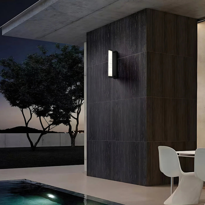 Alteck Lighting AW0097-3CCT-W Solice 1-lt 21" Tall LED Outdoor Wall Sconce, 3CCT Selectable